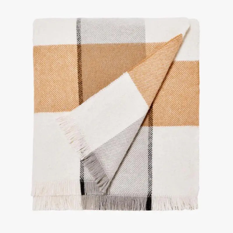 Alby Wool Blanket | Toffee