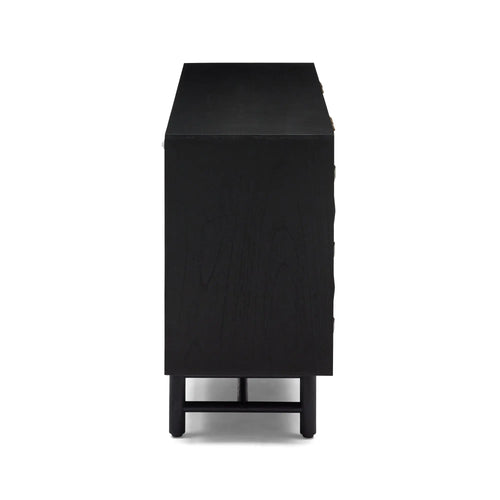 Ares Luxury Lattice Sideboard - Black Buffets
