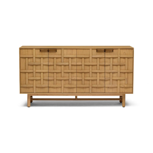 Ares Luxury Lattice Sideboard - Natural Buffets