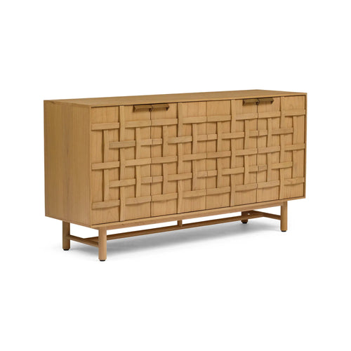 Ares Luxury Lattice Sideboard - Natural Buffets