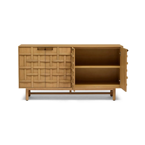 Ares Luxury Lattice Sideboard - Natural Buffets