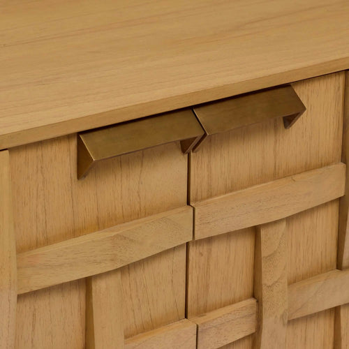 Ares Luxury Lattice Sideboard - Natural Buffets