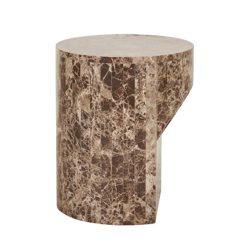 Atlas Pinnacle Modern Side Table - Emperador Side Table
