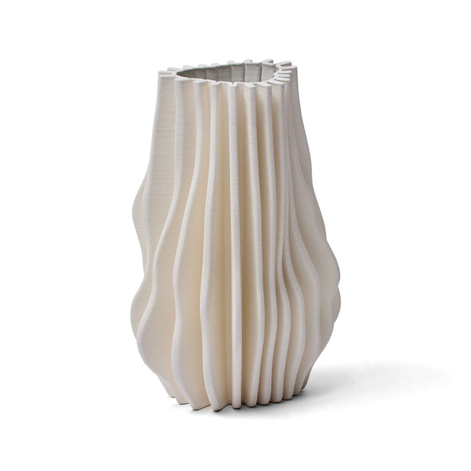 Azami White Ceramic Sculptural Vase Vases & Vessels