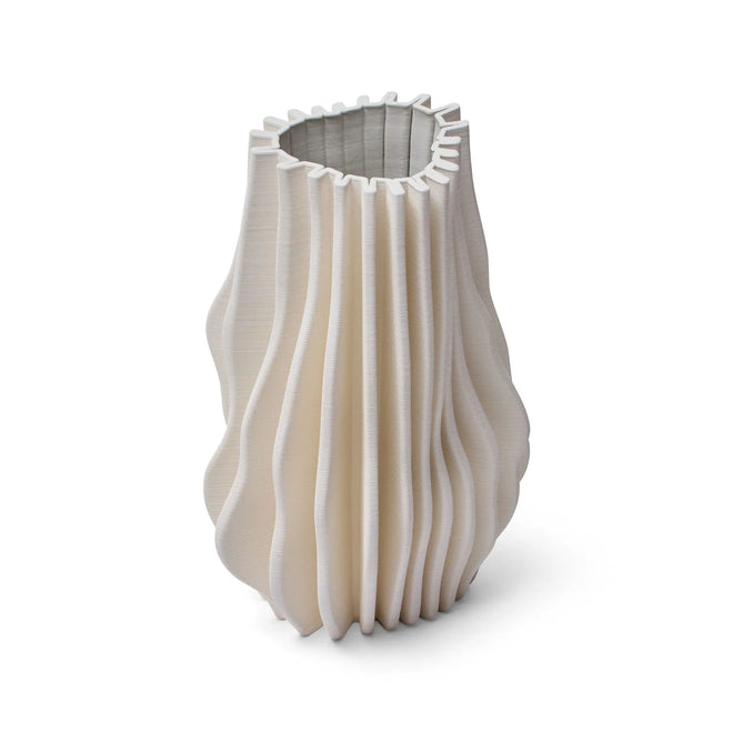 Azami White Ceramic Sculptural Vase Vases & Vessels