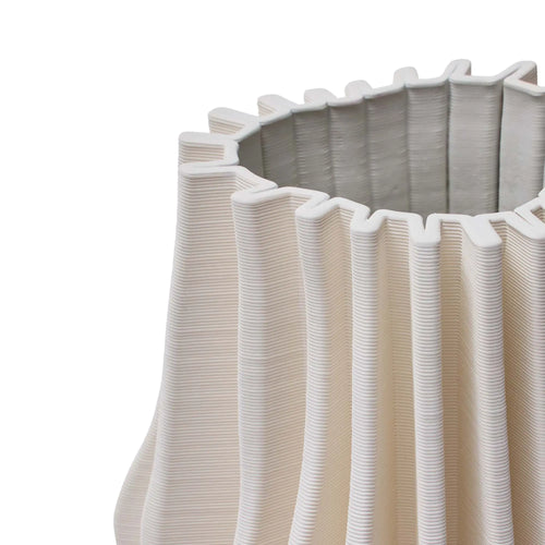 Azami White Ceramic Sculptural Vase Vases & Vessels