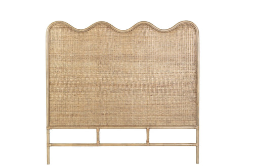 Bahamas Natural Rattan Wave Headboard Bedheads