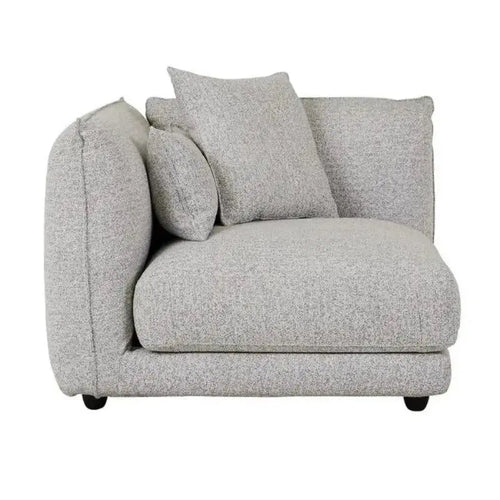 Felix Crest Modular Sofa 1 Seater Left Corner - Cloud Speckle Sofa