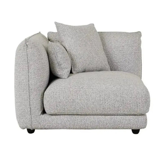 Felix Crest Modular Sofa 1 Seater Left Corner - Cloud Speckle Sofa