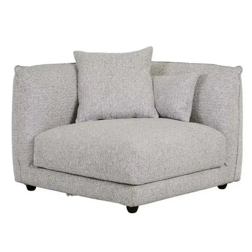 Felix Crest Modular Sofa 1 Seater Left Corner - Cloud Speckle Sofa