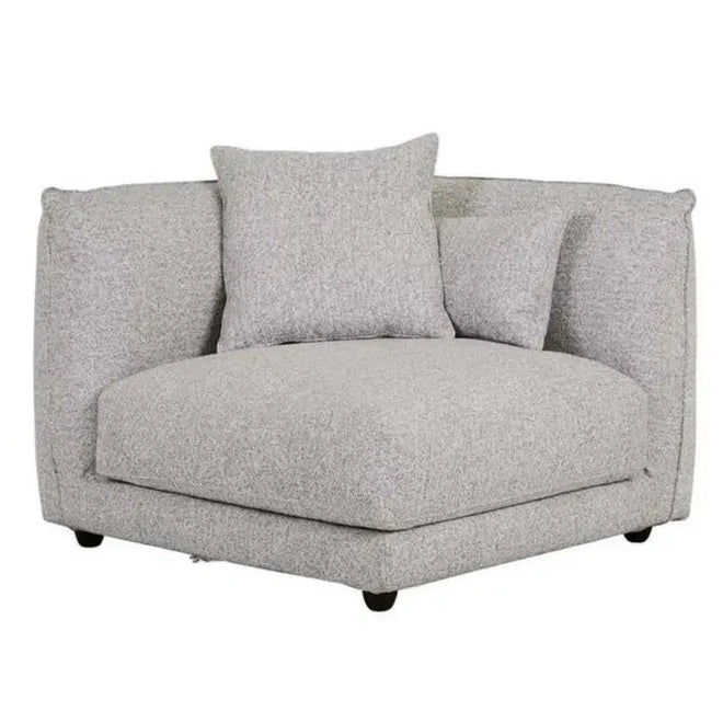 Felix Crest Modular Sofa 1 Seater Left Corner - Cloud Speckle Sofa