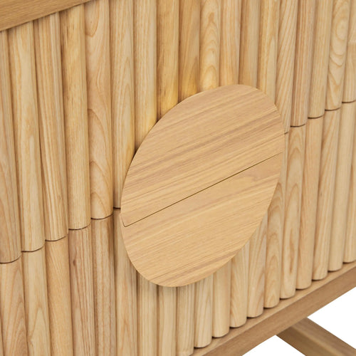 Benjamin Ripple Bedside Table - Natural Ash Bedside Table