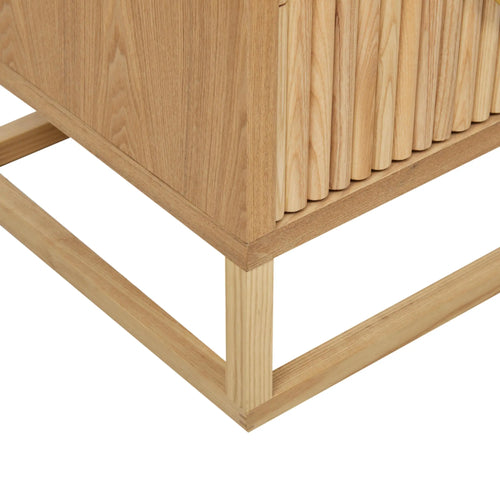 Benjamin Ripple Bedside Table - Natural Ash Bedside Table