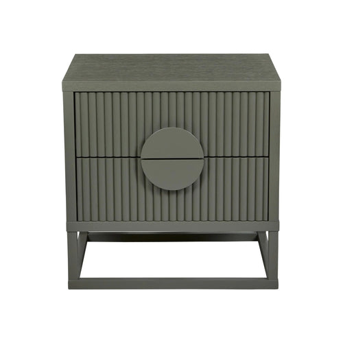 Benjamin Ripple Bedside Table - Natural Ash Bedside Table