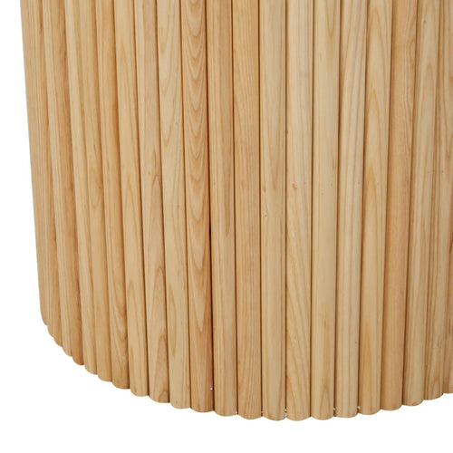 Benjamin Ripple Designer Oval Dining Tables - Natural Ash - 8 Seater Dining Table