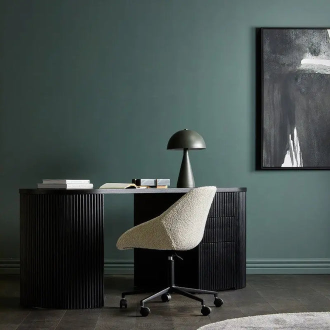 Benjamin Ripple Grand Desk - Matt Black Desk