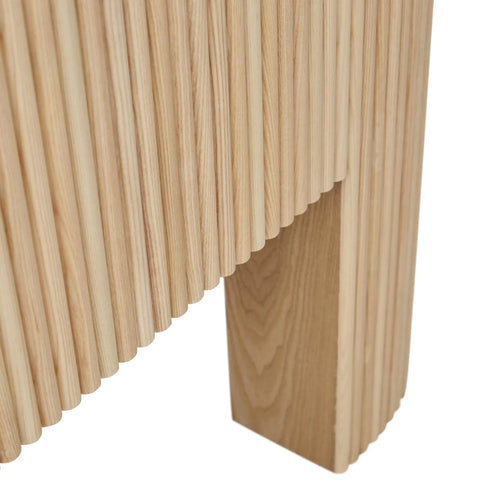 Benjamin Ripple Modern Designer Bedhead - Natural Ash Bedhead