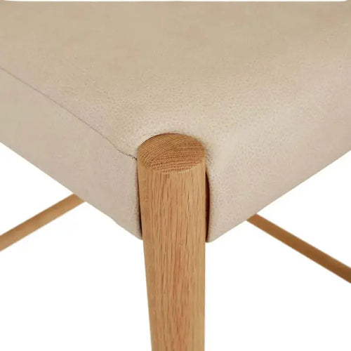 Buy Sketch Ronda Barstool - Pecan Leather - Light Oak Kitchen / Bar Stool