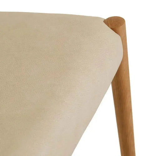 Buy Sketch Ronda Barstool - Pecan Leather - Light Oak Kitchen / Bar Stool