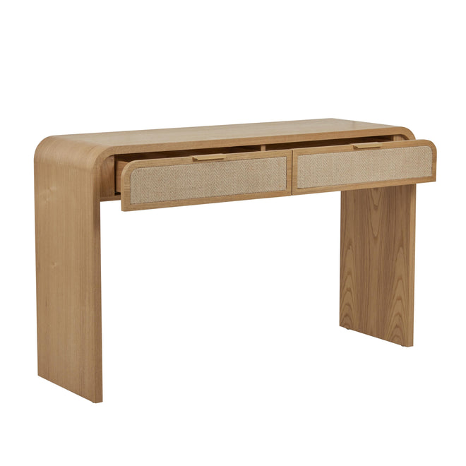 Chloe Arc Console Natural Ash Console Table