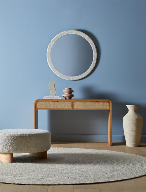 Chloe Arc Console Natural Ash Console Table
