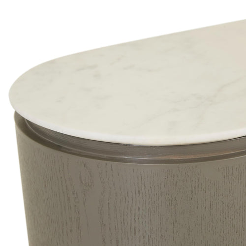 White Marble/Snowgum - Entry Table Console Table