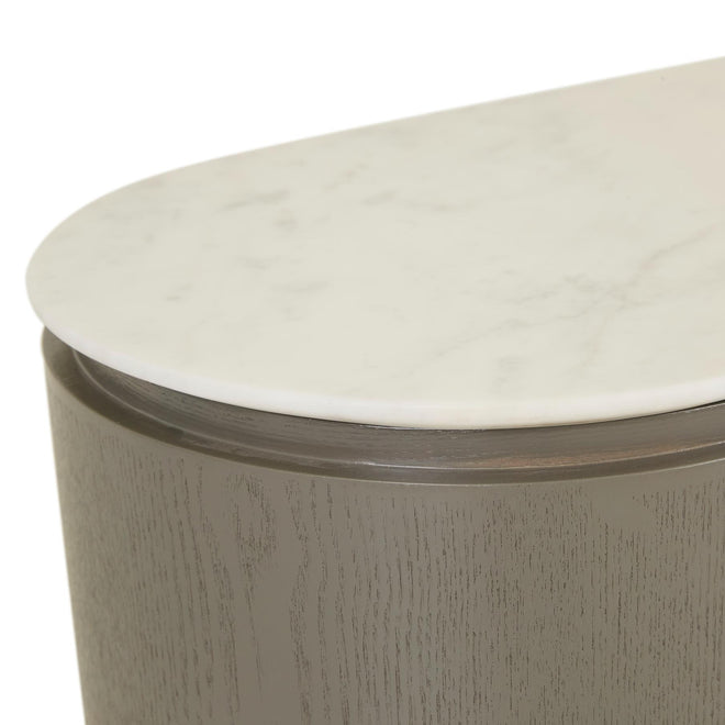 White Marble/Snowgum - Entry Table Console Table