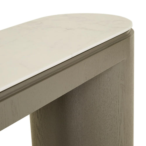 White Marble/Snowgum - Entry Table Console Table