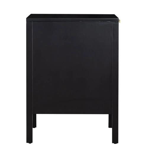 Cayman - Black Rattan Beside Table Bedside Tables
