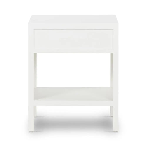 Cayman - White Rattan Beside Table Bedside Tables