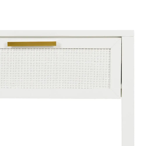 Cayman - White Rattan Beside Table Bedside Tables