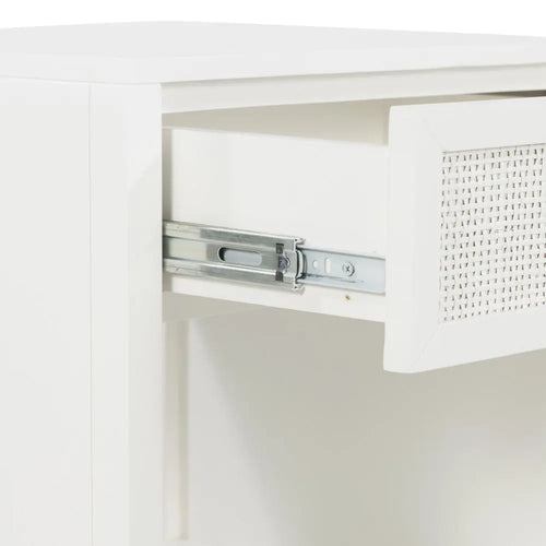 Cayman - White Rattan Beside Table Bedside Tables