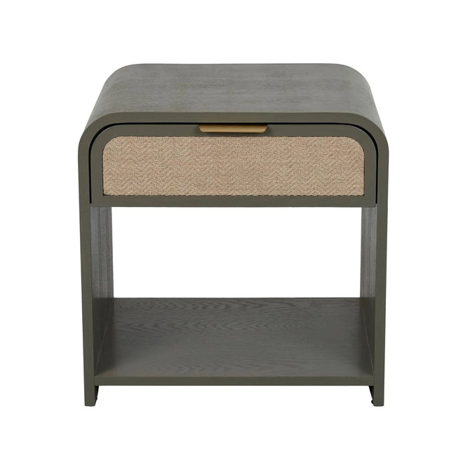 Chloe Arc Bedside Table  - Snowgum Bedside Table
