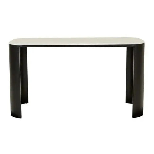 Classique Marble Desk - Matt White Marble - Natural Ash Desk