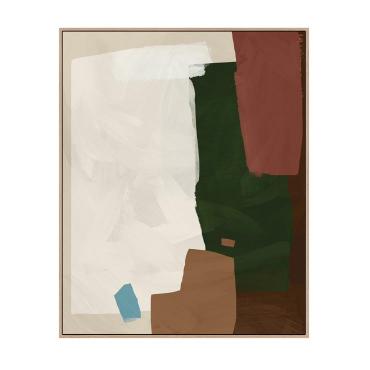 Rural Solitude Hand-Painted Wall Art - Rustic Khaki - various sizes Mirrors & Wall Decor