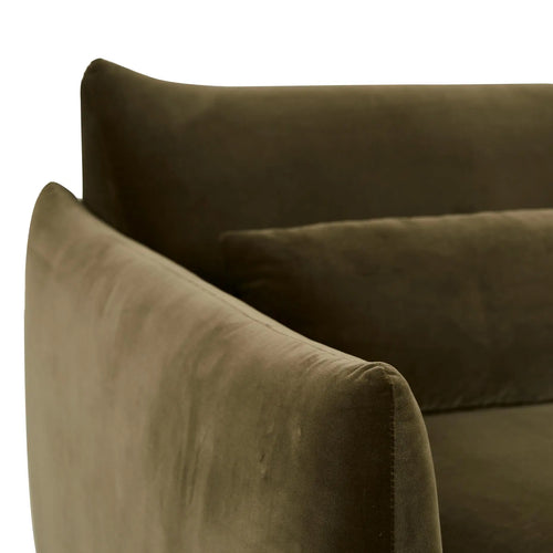 Designer Sidney Peak Sofa Chair - Caper Velvet Occasional Chair