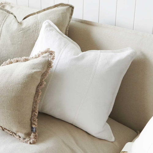Luca® Outdoor Linen Cushion - White Cushions