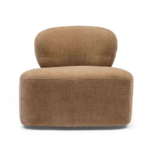 Emery Swivel Chair Chestnut - Modern Armchair Occasional Chairs