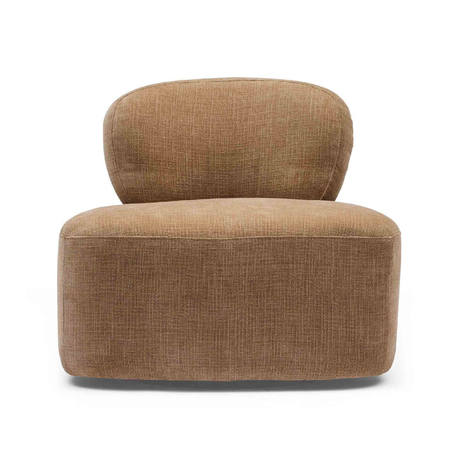 Emery Swivel Chair Chestnut - Modern Armchair Occasional Chairs