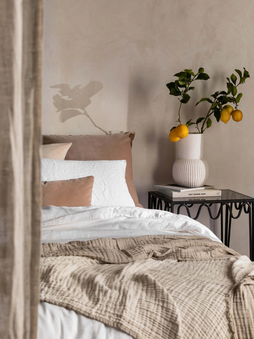 Etro Square Cacao Velvet Cushion Cushions