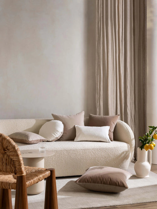 Etro Square Cacao Velvet Cushion Cushions