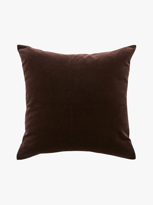 Etro Square Chocolate  Velvet Cushion Cushions