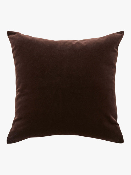 Etro Square Chocolate  Velvet Cushion Cushions