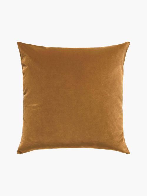 Etro Square Toffee - Velvet Cushion Cushions