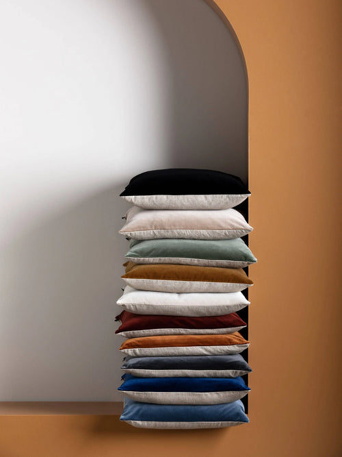 Etro Square Toffee - Velvet Cushion Cushions