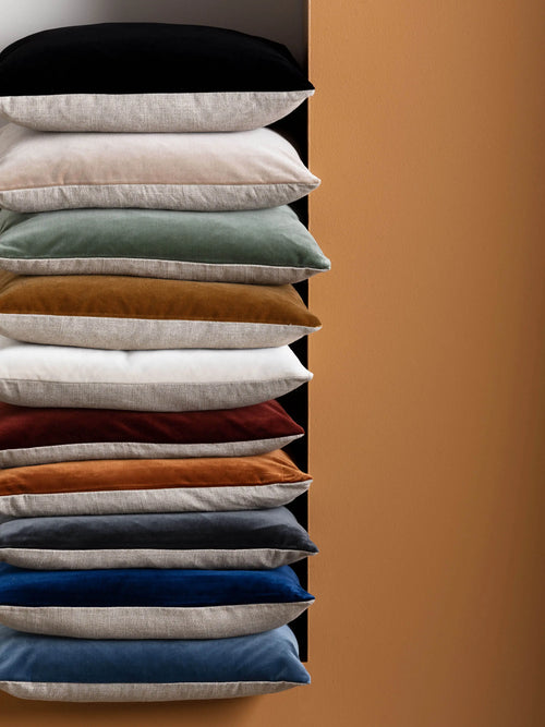 Etro Square Toffee - Velvet Cushion Cushions