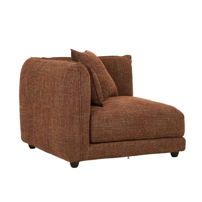 Felix Crest Modular 1 Seater Left Corner Sofa - Auburn Weave Sofa