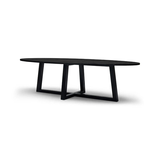 Finbar Black Dining Table Ash Large - Modern Dining Dining Table