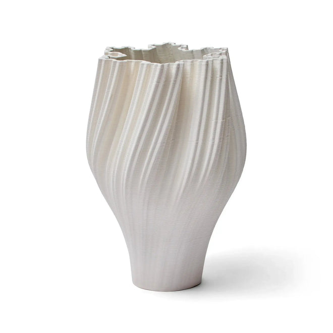 Arisu White Extra Large Sculptural Vase Ceramic Vases & Vessels