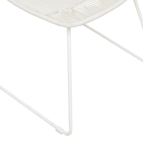Granada Scoop Designer Outdoor Dining Chair - Chalk - White Dining Chairs